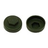 TechFast Roofing Screw Cover Caps | 19mm | Olive Green