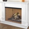 Memrita Adjustable Fireplace Curtain Rod and Valance Kit, Fireplace Curtain