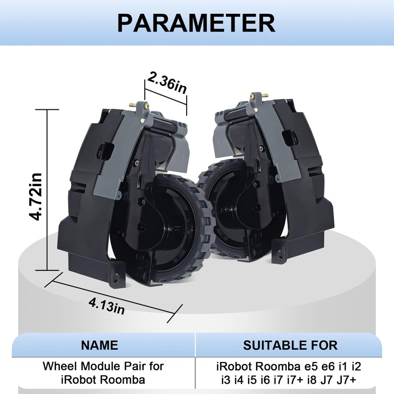 Garbage fighter Left and Right Wheel Module Pair for iRobot