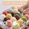 Cuchara Para Helado con Palanca, Acero Inoxidable 304, Mango Antideslizante
