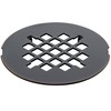 4-1/4 inches Snap-On Round Shower Drain Cover, Stainless Steel (Oil