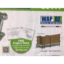 Oz-Post 25- OzCo-Post Steel To Wood Fence Bracket Project Pack   #50111