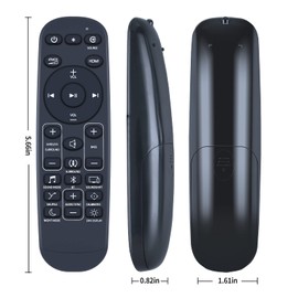 New Remote Control Replacement fit for JBL Bar 9.1 Bar 5.1 Bar 5.0 Bar 3.1 Bar 2.1 JBLBAR913DBLKAM JBLBAR51BLKAM JBL2GBAR51IMBLKAM JBLBAR50MBBLKAM JBLBAR31BLKAM Bar 2.0 Soundbar Speaker System