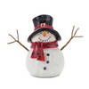 Melrose Set of 4 Snowmen with Scarf Christmas Tabletop Figurines