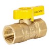Eastman Straight Gas Brass Ball Valve, 1/2 in FIP x