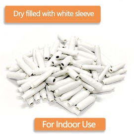 Low Voltage Wire Connectors, Dry B-Connectors Wire SplicesWire Crimp Bean Type Splice for Low Voltage, White (300 PCS)