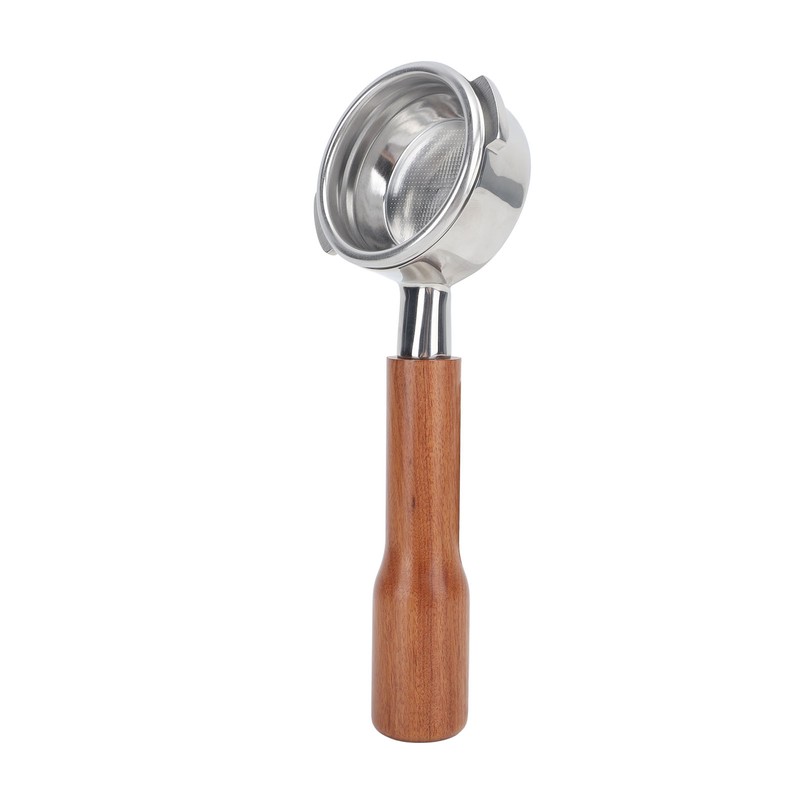58mm Portafilter Bottomless 2 Ears Detachable Solid Wood and Stainless