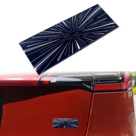 YHCDSEA Dual Motor Badge Emblem Sticker Plaid Decor Compatible for Model 3 Y X S Accessories (Ludicrous-Blue)