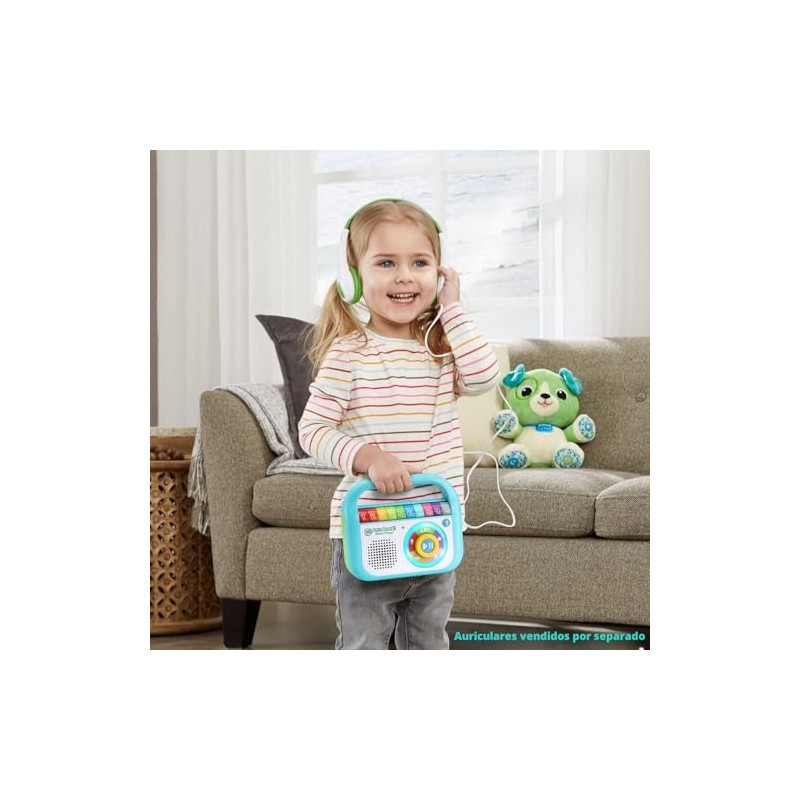 LeapFrog ¡Vamos a grabar! Reproductor de música, Azul Turquesa