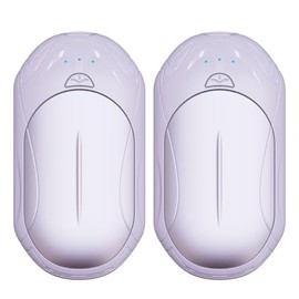 AI Hand Warmers Rechargeable 2 Pack, 6000mAh Electric Hand Warmers, AI Smart Chips 20Hrs Long Safe Heat, Portable Pocket Heater, Gifts for Christmas, Outdoor, Golf, Hunting, Camping Accessories-Purple