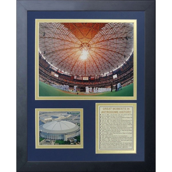 Legends Never Die Houston Astros Astrodome Framed Photo Collage, 11 by 14-Inch