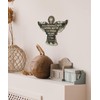 Putuo Decor Wanddeko Engel aus Holzoptik – mit dem Vers