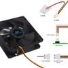 Kingwin 80mm Silent Fan for Computer Cases, Mining Rig, CPU