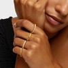 Picuzzy Interlocked Gold Rings, Stackable 18K Gold Plated Silver Interlocking