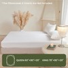 BISELINA Deep Pocket Fitted Sheet 100% Washed Cotton King Size,