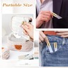 BOSMIOW 20Pcs 5ml Clear Glass Mist Spray Bottle Refillable Mini