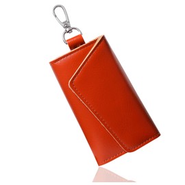 Innovation Factory Genuine Leather 6-Row Trifold Key Case, Stylish, Leather, Brand, Smart Key, Car Key, Car Key, Key Ring, Carabiner Included - -