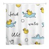goodbath Duck Shower Curtain, Waterproof Anti Mould Proof Resistant Bath