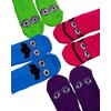 A FOR ADLEY Rainbow Ghosts Premium Socks 4 Pack, All