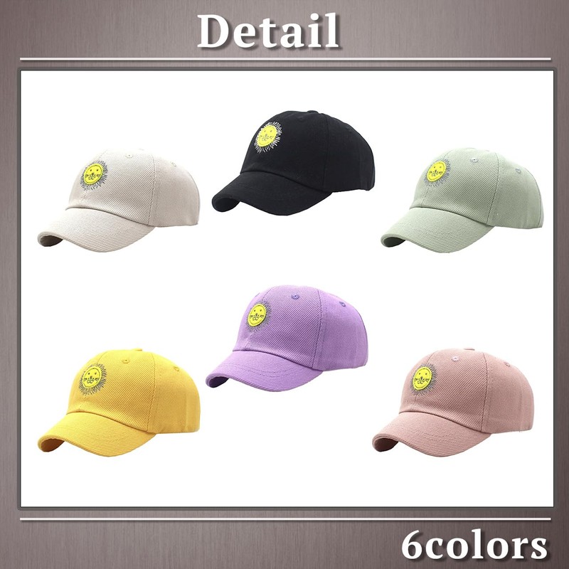 One Limitation CP861 Lion Motif Cap, Cotton, Embroidery, Cute, Kids,