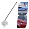KONTONTY Magnetic Car Flag Pole Stainless Steel Base Universal Mount