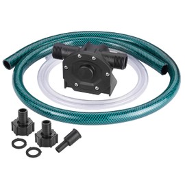 TRUPOW TRUPOW Self-Priming Mini Hand Water Transfer Drill Pump Kit with Water Hose & Oil Hose for Home Water Oil Fluid Transfer