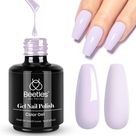 beetles Gel Polish beetles Gel Polish 15ml Lilac Purple Nail Gel Soak Off Uv LED Nail Lamp Gel Polish Nail Art Manicure Salon DIY Home Solid Color Gel Gift for Women Girls
