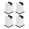 4pcs Adjustable Furniture Risers with Screw Clamp Rubber Bed Couch