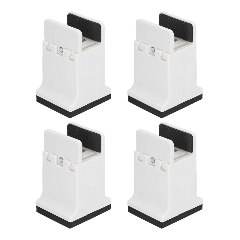 4pcs Adjustable Furniture Risers with Screw Clamp Rubber Bed Couch