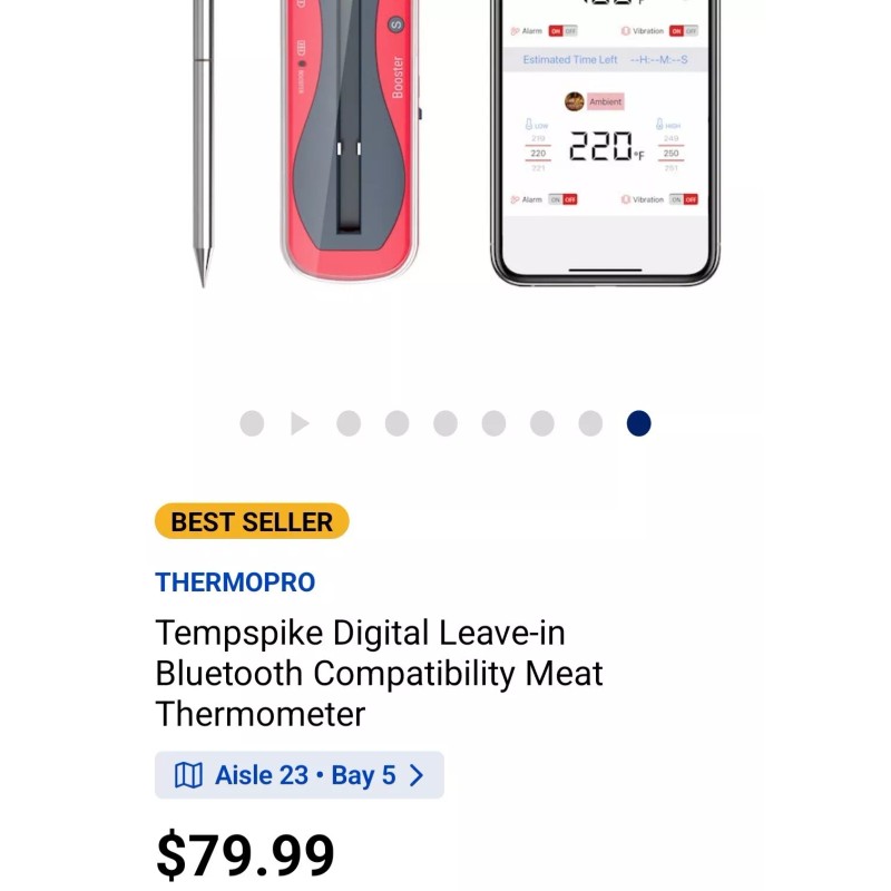 ThermoPro TempSpike Wireless Bluetooth Meat Thermometer By ThermPro