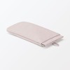 Muji 84475757 Wrinkle Nylon Flat Pouch with One Hand, Pink,