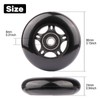 WHEELGOO 2-Pack PU Luggage Suitcase Replacement Wheels Repair Kit w/ABEC-7