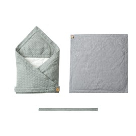 Asway STERLInG Nursery Professional Recommended 100% Cotton Solid Thick Hooded Baby Shower Gift Grey