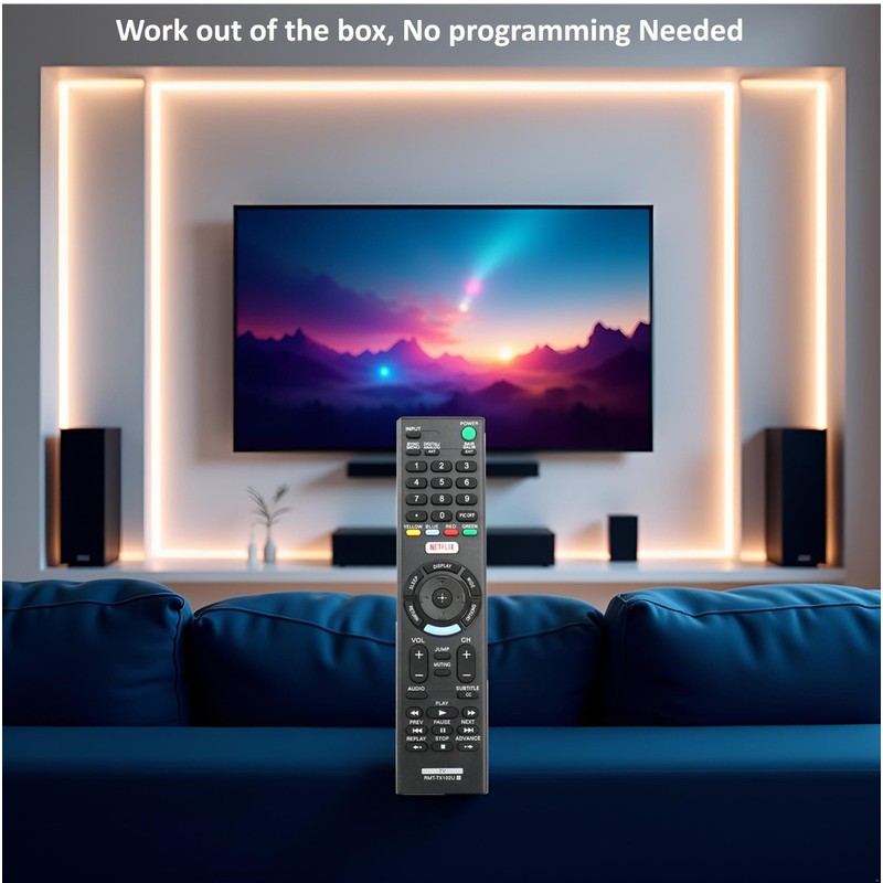 Universal for Sony-TV-Remote, Compatible with Sony Bravia Smart LCD LED