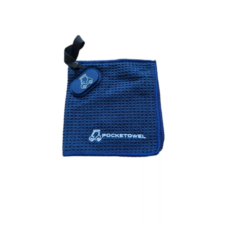 Pocketowel Magnetic Premium Microfiber Golf Towel small Navy