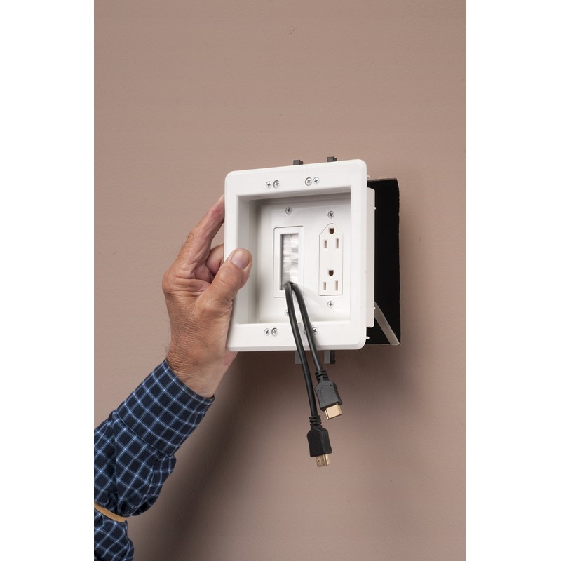 Arlington Industries Arlington TVBR21K-1 in-Wall, Pre-Wired TV Bridge Kit, 1-Pack,