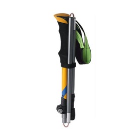 Hiking Stick Aluminum Alloy Portable Lightweight Telescopic Walking Stick for Mountaineering Outdoor Use Orange for 165 to 185cm