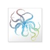 CafePress Colorful Octopus Silhouette Sticker Square Bumper Sticker Car Decal