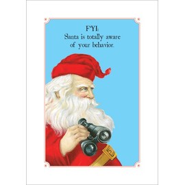 Lucca Paperworks FYI Winter Holiday Card, 5 X 7, Set of 4