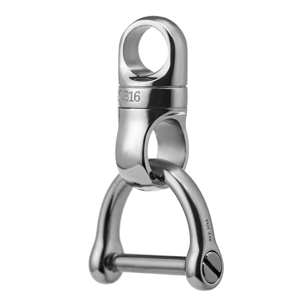 TISUR Swivel Key Ring Clips for Keychains, 360°Rotatable Metal Carabiner