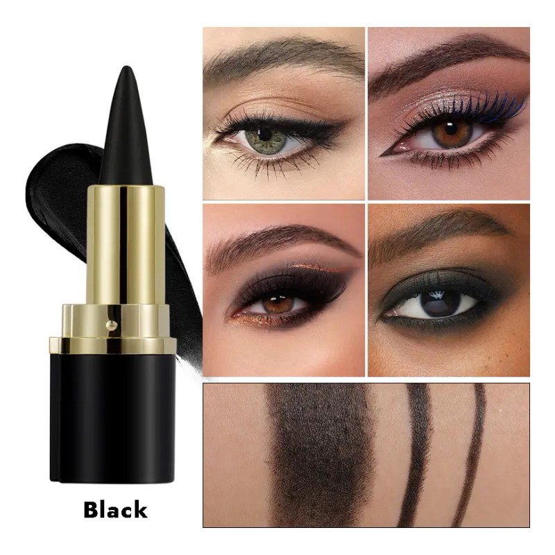 Lápiz Delineador De Ojos En Gel, Maquillaje Rico, Duradero E