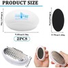 2 PCS Egg-Shape Foot Grinder,Portable Egg Callus Remover for Velvety