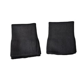 Knit Cuffs for Jacket Seamless Rib Knit Cuffs Extender 1 Pair for Coat Sleeve Replacement (Black)