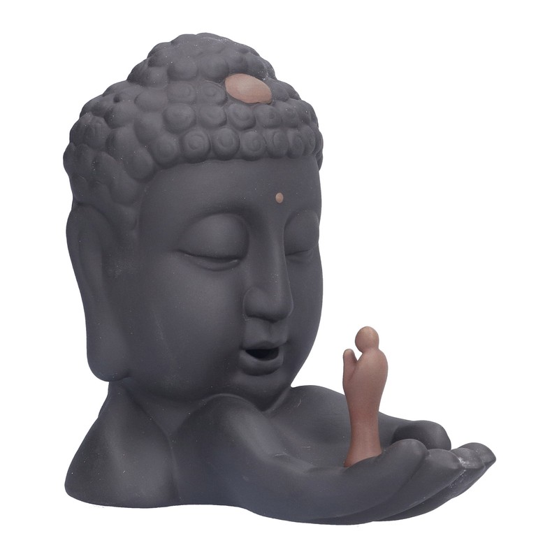 Backflow Incense Burner Ornament Innovative Buddha Incense Holder Artware Meditation