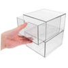 Operitacx Cosmetic Storage Box with Drawers Makeup Skincare Organizer Acrylic