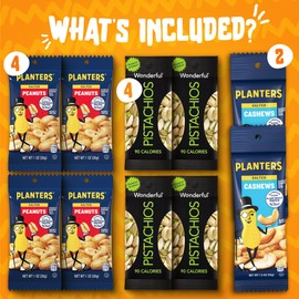 Healthy Individual Nuts Snack Packs - 30 Count of Mixed Nuts and Trail Mix - Assorted Nuts Variety Pack - Our Healthy Snacks Variety Pack For Adults and Kids Includes Peanuts, Cashews, Pistachios, & More