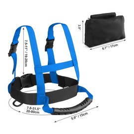 Alnicov Ski and Snowboard Training Harness, Ski Harness with Removable Lead and Bag, Speed Control, Teaching Ski Accessories