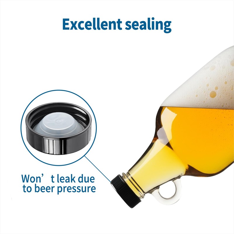 Hufopik 6 Pack 38mm Growler Caps, Beer Bottle caps Compatible