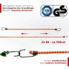 Walser Luggage Straps with Hooks, Tensioning Rubber Set 2 x