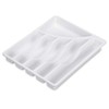 STERILITE Cutlery Tray, 11-3/4 in W, 1-7/8 in D, Plastic,